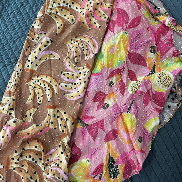 DUAL PRINTS MIDI SKIRT - Picture 4 of 5